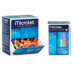 Microlet Lanzetten bunt sortiert